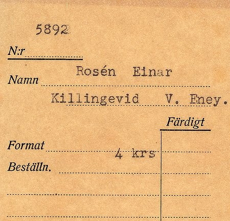 Einar Rosén Killingevid Västra Eneby
Nyckelord: Einar Rosén Killingevid Västra Eneby