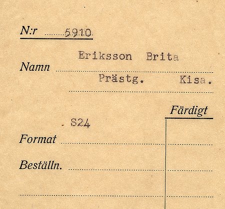 Britta Eriksson Prästgatan Kisa
Nyckelord: Eriksson Kisa