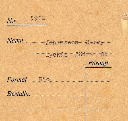 Harry Johansson Lyckås Södra Vi
Nyckelord: Johansson Södra Vi