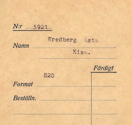 Asta Wredberg Kisa
Nyckelord: Wredberg Kisa