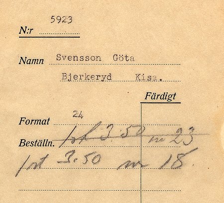 Göta Svensson Bjerkeryd Kisa
Nyckelord: Svensson Kisa
