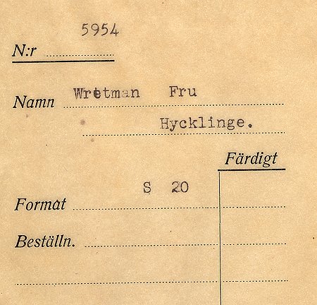 Fru Wretman Hycklinge
Nyckelord: Wretman Hycklinge