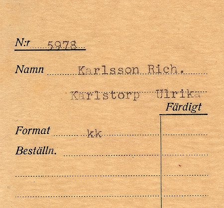Richard Karlsson Karlstorp Ulrika
Nyckelord: Karlsson Ulrika