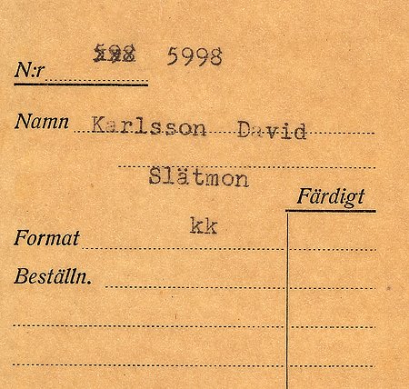 David Karlsson Slätmon
Nyckelord: Karlsson Slätmon