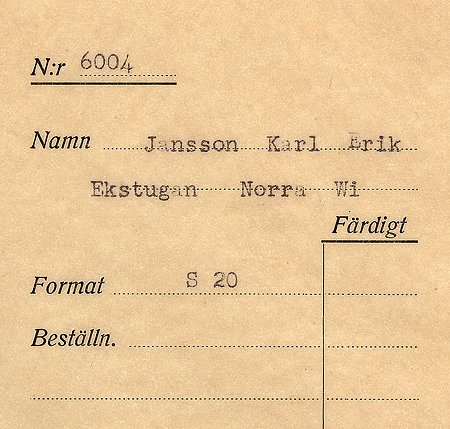 Karl-Erik Jansson Ekstugan Norra Vi
Nyckelord: Jansson Norra Vi