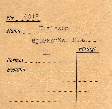 Karlsson Björksnäs Kisa
Nyckelord: Karlsson Kisa