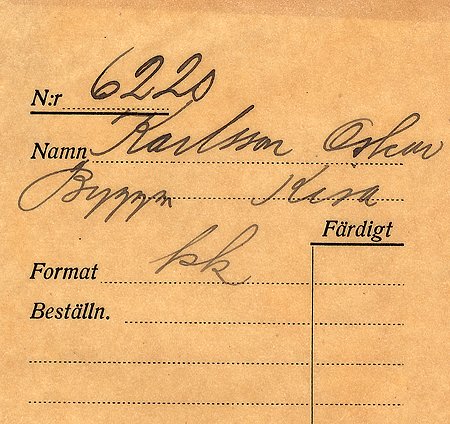 Byggare Oskar Karlsson Kisa
Nyckelord: Karlsson Kisa