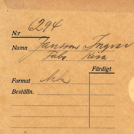 Ingvar Jansson Kisa
Nyckelord: Jansson Kisa