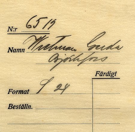Gerda Wretman Björkfors
Nyckelord: Wretman Björkfors