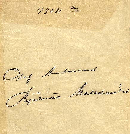 Olof Andersson Bjälnäs Malexander
Nyckelord: Andersson Malexander