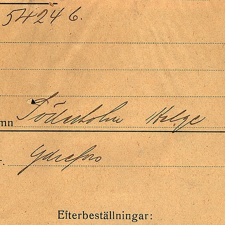 Helge Söderholm Ydrefors
Nyckelord: Söderholm Ydrefors