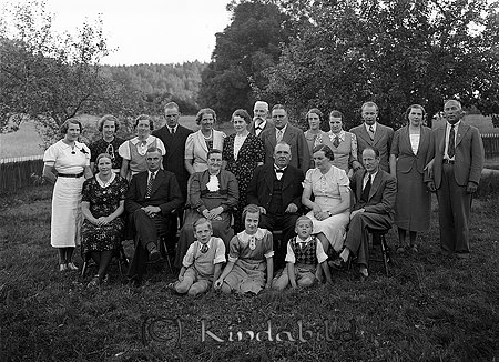 Släktkort från Hökhult 
raja
Släktträff 

raja
Hemmansägare Erik Johan Johansson född 1872 i Kisa med hustr Alfrida Elisabeth född 1873 i Odensvi.
Barn: Helmer född 1896 i Odensvi
Etel född 1897 "
Vera född 1898 "
Edit född 1900 "
Eina född 1902 "
Alva född 1904 "
Aldor född 1905 "
Fridner född 1905 "
Astrid född 1911 "
Alice född 1913 i kisa
Margit född 1916 i Kisa
Källa: Kyrkoarkiv Kisa
Källa: Gerd Pettersson


