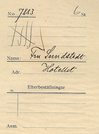 Fru Sundstedt Hotellet
Nyckelord: Sundstedt Hotellet