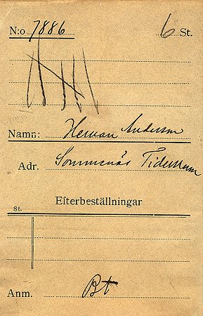 Herman Andersson Sommenäs Tidersrum
Nyckelord: Andersson Tidersrum